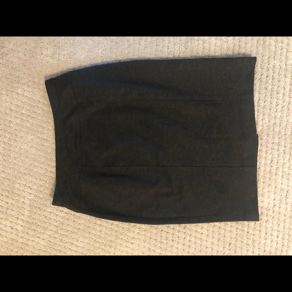 Dark grey pencil skirt